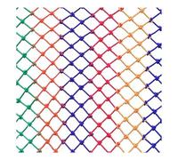 Child Safety Net for Kids Pet Toy, Protective Stairs Railing Netting, Colourful Nylon Balcony Rope Net Truck Bed Cargo Net Treehouse Climbing Decorative Net