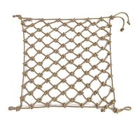 Child Safety Net Netting Heavy Duty Pond 1 * 3M Natural Thick Jute String Hemp Rope Decorations Nets Plant Climbing Decorative(10mm-12cm,1x1m(3.28X3.28ft))