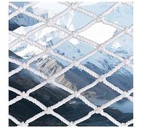 Child Safety Net White Rope Mesh 6mm Thick 5cm Mesh Size Construction Various (1x8m Color: White) Perfect for Indoor & Outdoor Safety