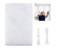 Child Safety Net YUTOU Balcony Safety Net Mesh Stair Railing Safety Net Stairs Guard Protective Netting Stairway Safety Net Guard Protection Net for Kids Pet with Ropes and Cable Tie (9.8 × 2.4ft)