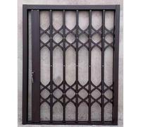 Child Safety Outdoor Anti-Burglary Window Barrier, Retractable Security Window Grille With Locks, Emergency Escape Push-pull Window Guard Rail For Residential Areas(125x140cm)