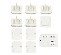 Child Safety Outlet Covers 10 Pcs White Reusable Safe Protect