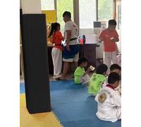 Child Safety Post Protector | Anti-Collision Padding for 10-40cm Posts | Square Garage Cushion | Black 34x34cm | Impact Absorption for Kids | Safety Gear