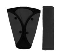 Child Safety Seat Belt Cover - Polyester 24x6cm 25x18.5cm | Auto Shoulder Strap Pads Adjuster Triangle Belly Support Cushion | For Boys Girls School Run Road Trip Family Outing City Driving
