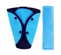 Child Safety Seat Belt Cover - Polyester 24x6cm 25x18.5cm | Auto Shoulder Strap Pads Adjuster Triangle Belly Support Cushion | For Boys Girls School Run Road Trip Family Outing City Driving