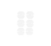 Child Safety Socket Transparent for Babies and Toddlers, Set of 6 Socket Protectors for European Sockets, Twist-Proof and Tool-Free, Reliable Protection Against Power Contact in The Home