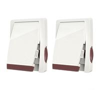 Child Safety Window Locks 2 Pack for Sliding Doors, Protect Your Little Ones (Brown)