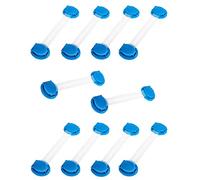Child Safey Locks - Multi-Purpose Baby Proof & Children Safety Lock, No Tools or Drilling Required, Super Strong 3M Adhesive Cabinet Lock (10 Pack, Blue)