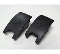 CHILD SEAT ISOFIX SLOT TRIM COVER FOR AUDI A6 A7 RS6 RS7 4G8887187 6PS NEW x2 GENUINE SOUL BLACK AP43 !