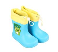Child Shoes WelliesUnisex Children BootsWaterproof and slip rubber material Drawstring cuff design Cute cartoon patterns Lightweight outdoor rain boots (3-Blue, 11.5)