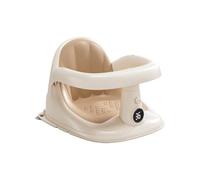 Child Shower Seat Back Support Chair with Suction Cups Non-Slip | With Baby Seat Thermometer for Boys 6-24 Months, Home, Hotel, on the Floor of the Shower Room