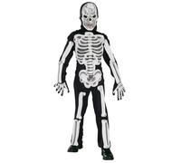 Child SKELETON Muscle Chest Halloween Fancy Dress Jumpsuit Costume Unisex Kids
