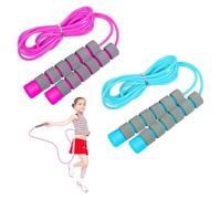 Child Skipping Rope 2 Pcs Adjustable for Kids Age 5-9 Year Boys and Girls to Exercise (2.6m)