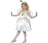 Child Star Fairy Costume Christmas Angel Girls Nativity Fancy Dress Kids Deluxe
