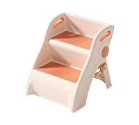 Child Step Stool, Foldable 2-Step Stool with Handles, 41x38x40cm, Anti-Slip Kids Ladder, Various Household Needs, Lightweight Training Tool for Toilet and Potty