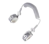 Child Straps Double Head Quick Breakaway Mechanism Breathable Cotton Metal ABS Construction Portable Anti Lost Harness for Parent Double Head Baby Security Straps Baby Outdoor