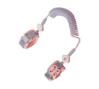 Child Straps Double Head Quick Breakaway Mechanism Breathable Cotton Metal ABS Construction Portable Anti Lost Harness for Parent Double Head Baby Security Straps Baby Outdoor