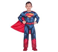 Boys Superman Costume Superhero Book Day Fancy Dress Kids Outfit Amscan New