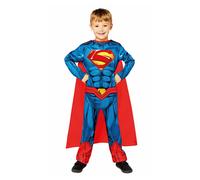 Kids Girls Boys Superman Comic Book Superhero Justice League Fancy Dress Costume