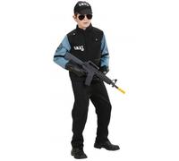Child Swat Police Costume Widmann Ages 8-10 (M), Height 140cm
