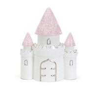 Child to Cherish Ceramic Dream Big Princess Castle Piggy Bank for Girls, Pink