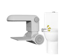 Child Toilet Lid Lock - 8.5cm Slim Closure, ABS Protective Clip, Secure Bathroom Mechanism Guard with Easy Installation | Essentiial Safety Product for Iinfant Homes and Parent Peace