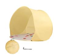 Child Travel Tent - PU Waterproof Feature, 43 Inch External Folding Device, Weatherproof Garden Park Component, Durable Beige Synthetic Fastener | Utility Tool For Lawns & Courtyards