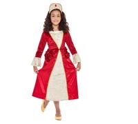 Child Tudor Princess Royal Medieval Fancy Dress Party Costume