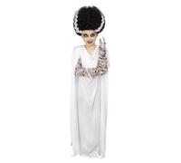 Universal Monsters Bride of Frankenstein Costume Girls Halloween Fancy Dress Out