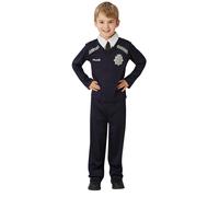 Child Unisex Blue Police Officer Constable World Book Week Fancy Dress Costume