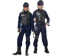 Child Unisex Junior Swat Costume Age LARGE