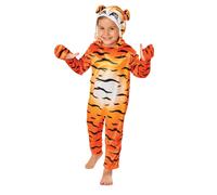 Child Unisex Tiger All In One Animal Jungle Book Day Fancy Dress Costume