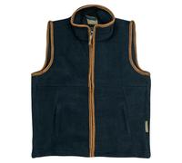 JACK PYKE Junior Kids Countryman Thermal Fleece Gilet Navy Blue Size 1-2 Years