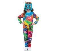 Child Vibrant Colourful Monster Fancy Party Dress Costume