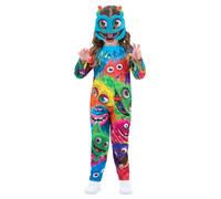 Child Vibrant Colourful Monster Fancy Party Dress Costume