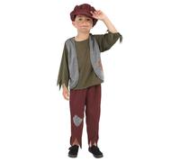 Child Victorian Poor Boy Yorkshire Fancy Dress Party Costume