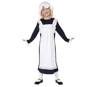 Child Victorian Poor Girl Schoolgirl Edwardian Maid Fancy Dress Party Costume