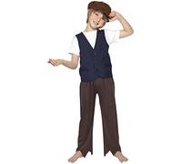 Child Victorian Poor Peasant Boy Kit Fancy Dress Party Costume