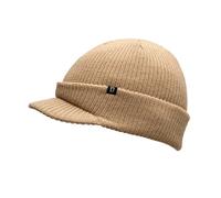 Brandit Shield Cap Beanie Hat, Beige, One Size