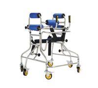 Child Walker, 6-Wheel Mobile Rollator for Rehabilitation, Anti-Recline Design, Adjustable Height for Lower Limb Training