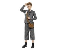 Child Wartime School Boy 30s 40s Book Day Fancy Dress Costume