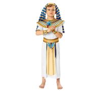 Child White & Blue Egyptian Pharoah King Book Week Fancy Dress Costume