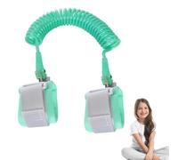 Child Wrist Safety Link - Anti Separation Leash Strap, Flexible Spiral Cord Design, Comfortable Wear Guard 150cm Blue Pink | Preschool Shopping Park Walking Supervision Support, Adjustable Design