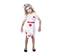 amscan 9902683 - Kids Halloween Zombie Nurse Girls Fancy Dress Costume Age: 9-10 Years