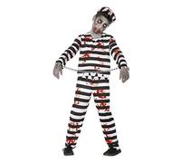 Child Zombie Prisoner Convict Halloween Fancy Dress Costume and Face Paint