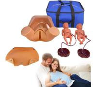 Childbirth Simulator Training Model,Pregnancy Labor Simulator for Gynecology & Delivery Practice with Dual Fetus,Realistic Pelvic Anatomy