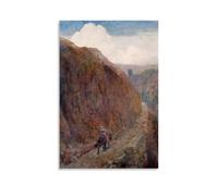 Childe Roland to The Dark Tower Came By Briton Riviere Poster Decorative Painting Canvas Wall Art Living Rooms Bedroom Painting 16x24inch(40x60cm)