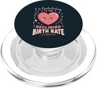 Childfree By Choice Declining Birth Rate Childless PopSockets PopGrip for MagSafe