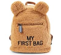 Childhome, Baby Backpack, School, Kindergarten, Nursery, Two Compartments, Lunchbag/Bottle Capacity, Removable Safety Buckle, Waterproof, My First Bag, teddy beige