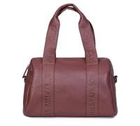 CHILDHOME, Baby Changing Bag, Mommy Bag, Baby Changing Mat Included, Lots of Storage, Stroller Attachments, Shoulder Strap, Vegan Leather, 22L, Mommy Club Vegan Leather, Dark Brown